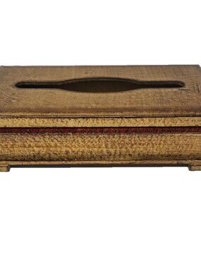 Vintage 1990s Labrazel Italian Florentine Gilded Wood Tissue Box Luxury Label